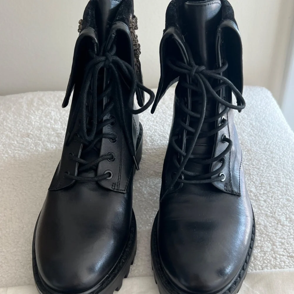 Zara black embroidered